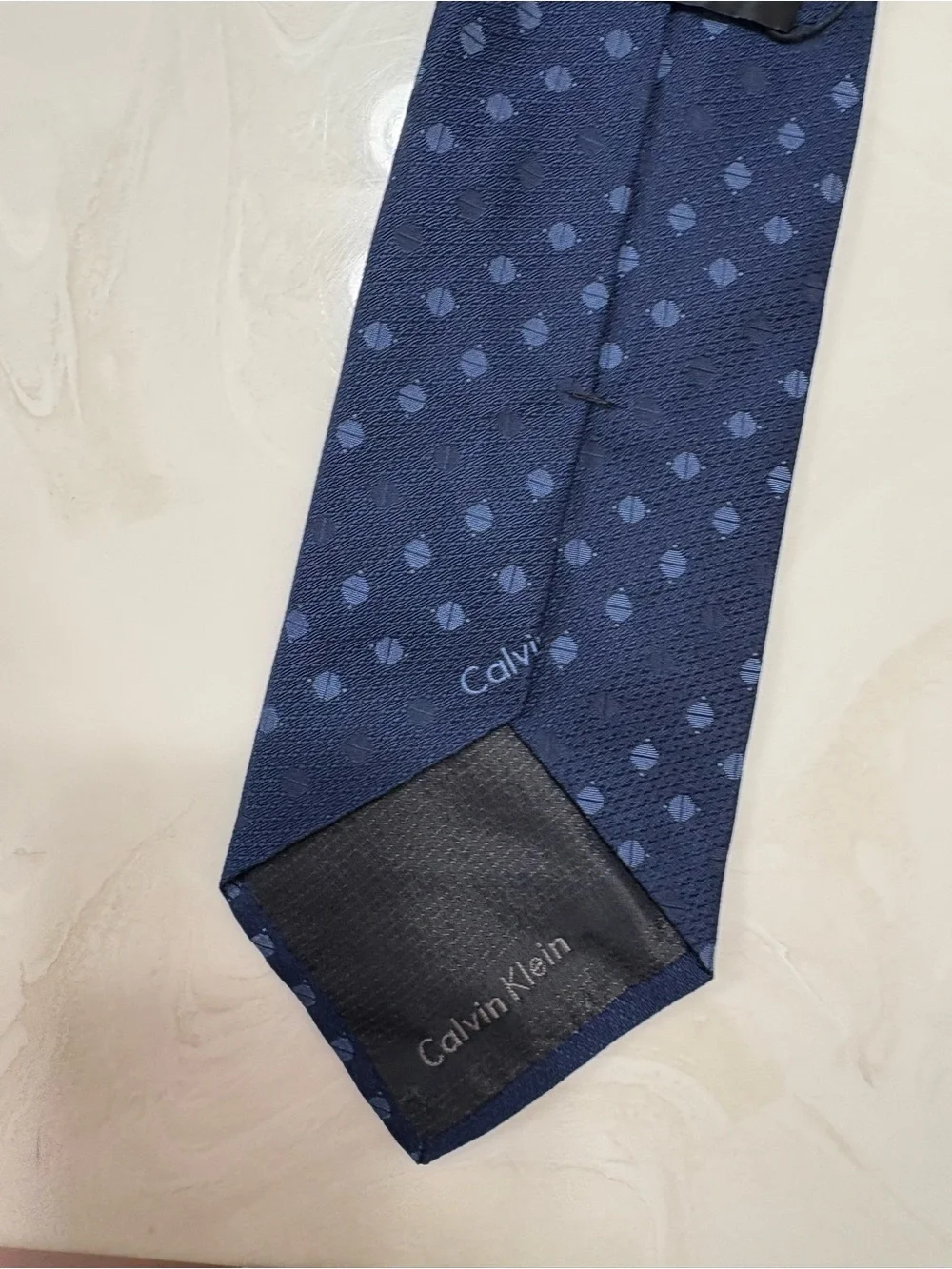 New with tag Calvin Klein Navy Blue Silk Tie